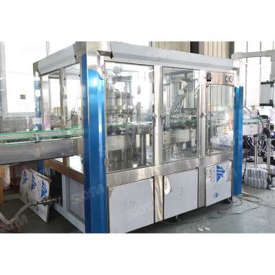 CE 3 in 1 Automatic carbonated soft drink making / filling machine used to Aluminum / PET Can beverage plant